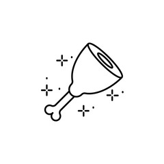 Ham, food, meat icon. Element of October festival icon