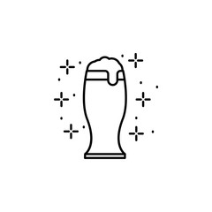 Beer, drink icon. Element of October festival icon