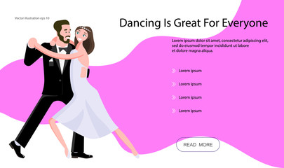 Landing page templates for dancing blog