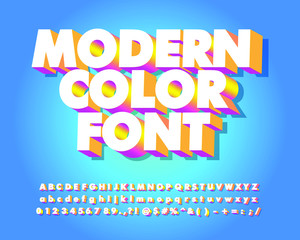 3D bold font and number