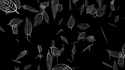 3d rendering of  leaf texture or leaf background