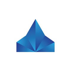 Piramid logo template icon design