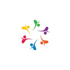 community logo template vector icon design