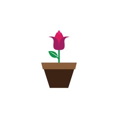 flower logo template vector icon illustration