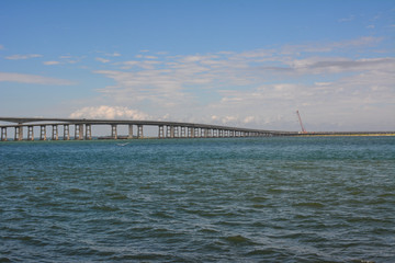 Bridge over Oregon Inlet on the Outer Banks of North Carolina