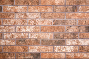 Brown brick wall as background