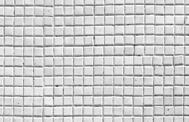 Old white tiles texture background
