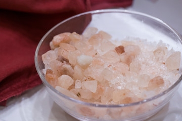Himalaya Pink Salt pile Background
