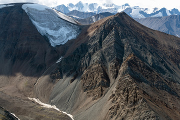 Ice capped mountains in Kluane National Park, Yukon, Canada