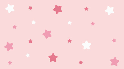 Abstract kawaii pattern with Star background. Soft gradient pastel Comic graphic. Concept for wedding card design or presentation