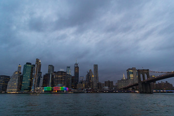 Fototapeta na wymiar New York City in the evening