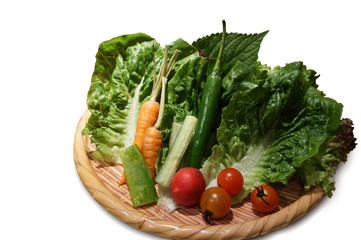 Vegetable White Background