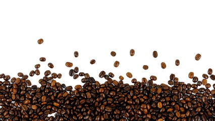 Coffee beans. Isolated on a white background.