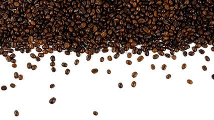 Coffee beans. Isolated on a white background.