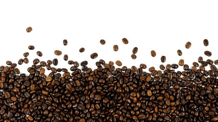 Coffee beans. Isolated on a white background.