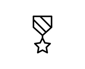 Medal line icon