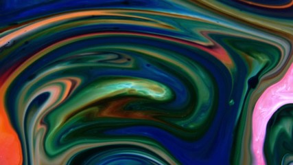 Nice Ink Abstract Psychedelic Paint Liquid Motion Background Texture Video.