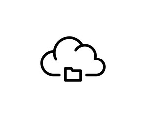 Cloud line icon