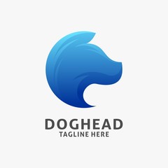 Dog head logo design