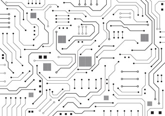 High tech technology geometric