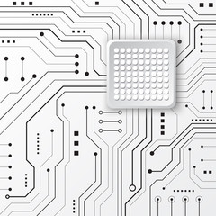 High tech technology geometric