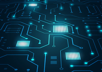 High tech technology geometric