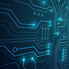 High tech technology geometric