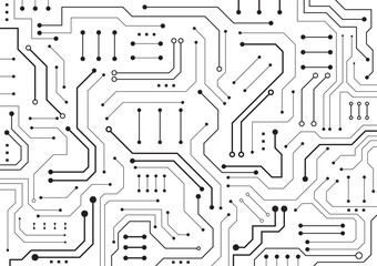 High tech technology geometric