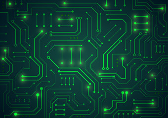 High tech technology geometric