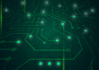 High tech technology geometric