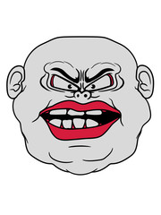 hässlich fettsack dick fett diät ungesund übergewicht gesicht kopf augen mund cool clipart comic cartoon lachen grinsen lustig monster