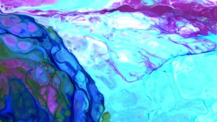 Nice Ink Abstract Psychedelic Paint Liquid Motion Background Texture Video.