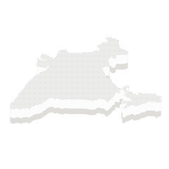 Map India isometric concept. 3d flat illustration of Map India. India map made of dots and textures.