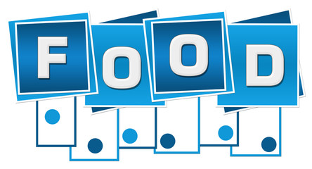 Food Blue Squares Stripes Dots Bottom 