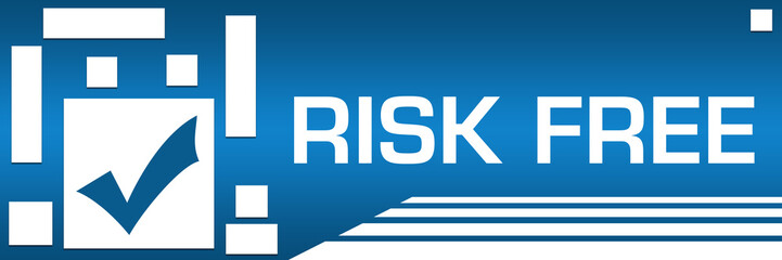Risk Free Blue Squares White Left 