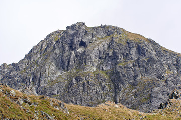 Mountain peaks in late summer