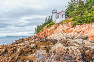 Fototapeta na wymiar Bass Harbor Head Lighthouse.Mount Desert Island.Maine