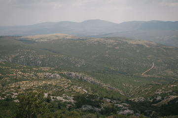 Fototapeta premium Roadtrip to Croatia, on the road again, few stop in the inland