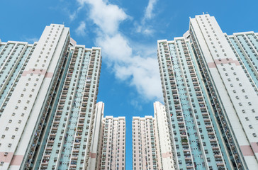 Obraz premium High rise residential building in Hong Kong city