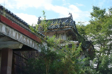 Fototapeta na wymiar 日本の岡山県久米南町の美しい廃墟