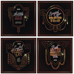 Set of labels with gold elements