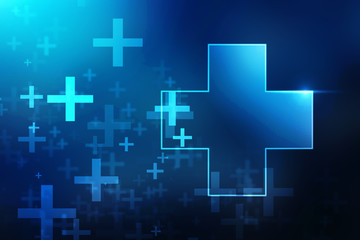 2D illustration medical structure background