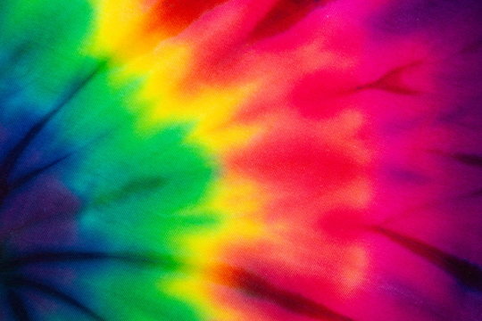 Tie dye rainbow abstract pattern background . hippie and reggae style .