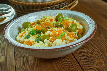 Israeli couscous with butternut squash
