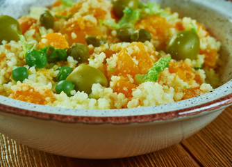 Israeli couscous with butternut squash