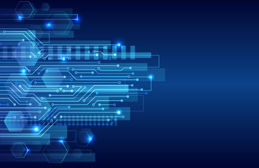 Abstract global technology concept. Digital internet communication. Connection structure. Hi-tech vector illustration eps 10. Circuit board