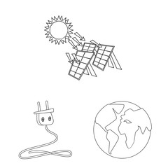 Vector illustration of innovation and technology icon. Set of innovation and nature stock vector illustration.