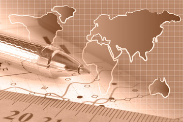 Pen, map and graph