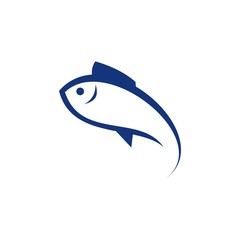Obraz premium fish logo template, design concept vector, sea food