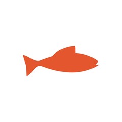 fish logo template, design concept vector, sea food